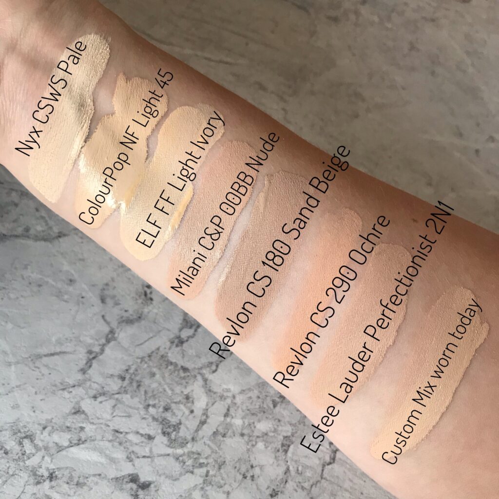 Foundation Swatches 2020 -Fair/Pale/Light Skin - Stef's Edge-The Blog